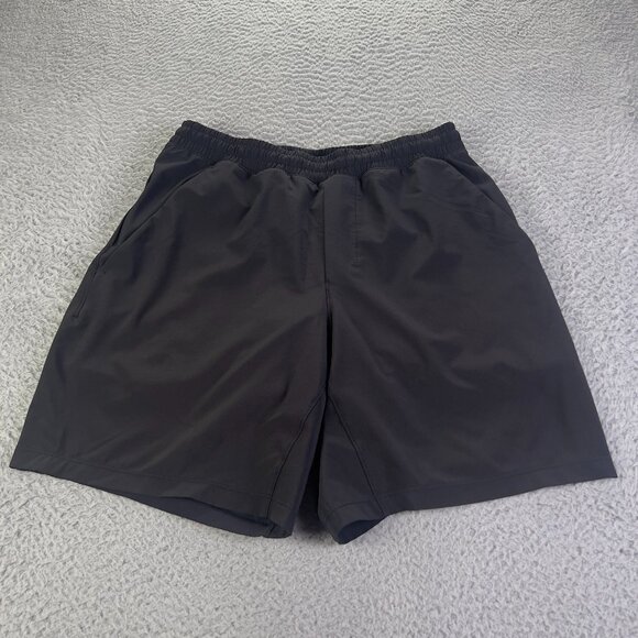 Lululemon Pace Breaker Shorts Mens M Black Lined 7" Drawstrings Athletic Gym - Picture 1 of 10